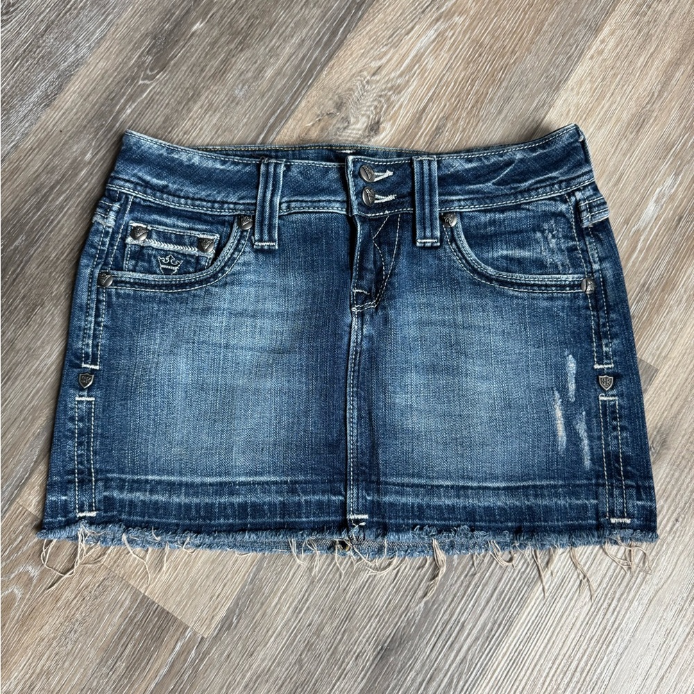Classic Blue Denim Mini Skirt